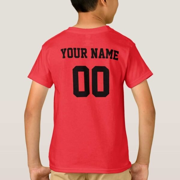 Albania Custom Name And Number Football T-Shirt Back