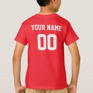 Denmark Custom Name And Number Football Kids T-Shirt