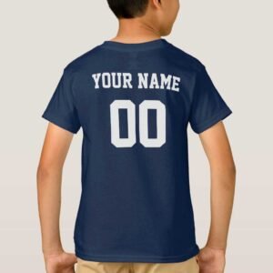 France Custom Name And Number Football Jersey Kids T-Shirt