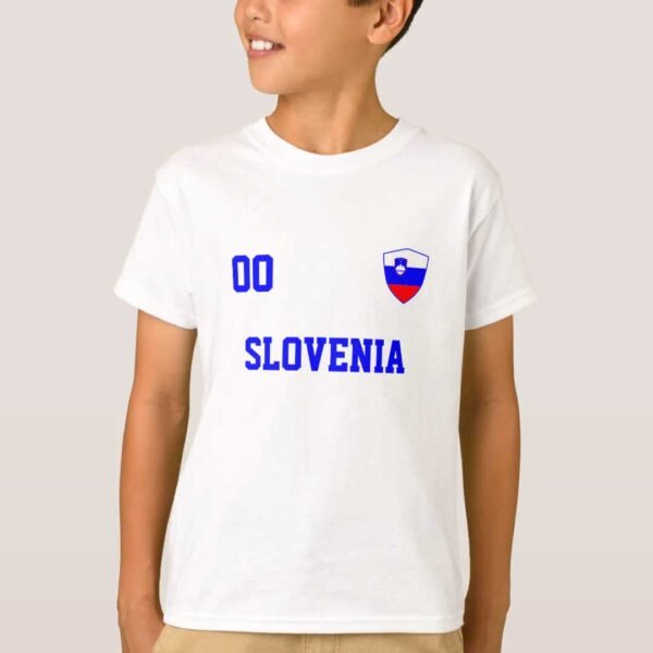 Slovenia Custom Name And Number Football Kids T-Shirt