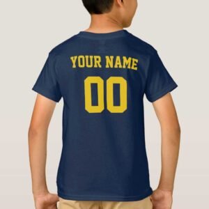 Romania Custom Name And Number Football Jersey Kids T-Shirt