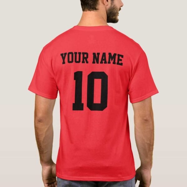 Albania Personalized National Football/Soccer Team Jersey T-Shirt Back