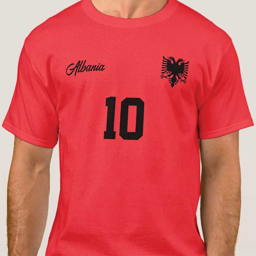 Albania Personalized National Football/Soccer Team Jersey T-Shirt