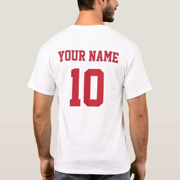 Austria Personalized National Football/Soccer Team Jersey T-Shirt Back