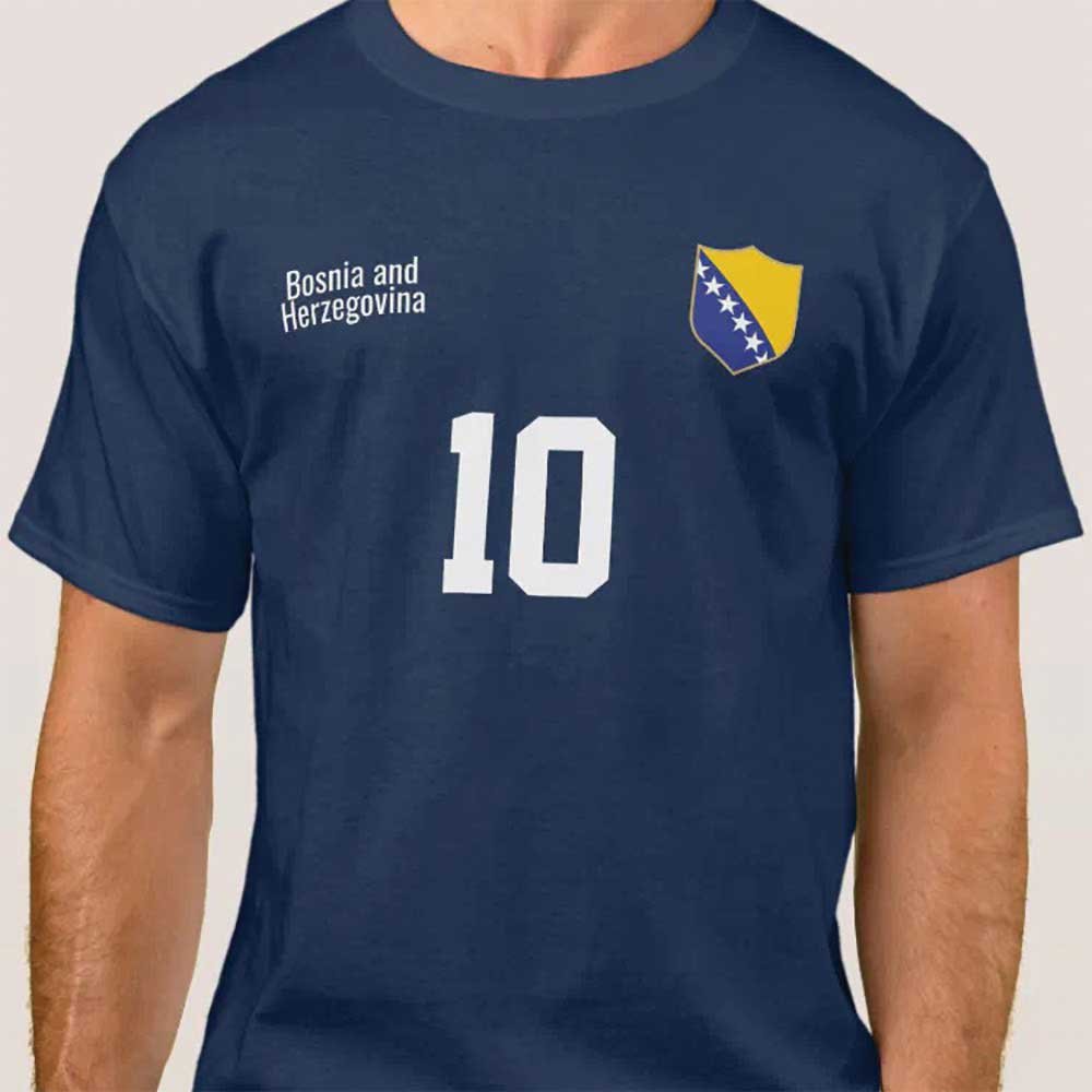 Bosnia and Herzegovina Personalized National Football/Soccer Team Jersey T-Shirt