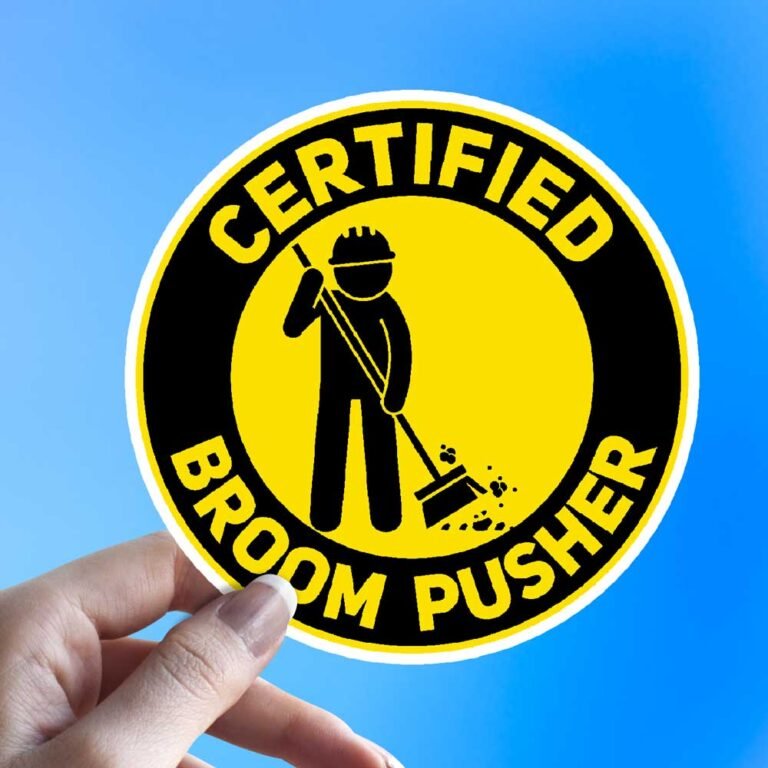 Read more about the article Certified Broom Pusher Sticker