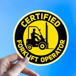 Read more about the article Certified Forklift Operator Sticker