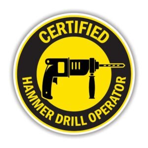 Read more about the article Certified Hammer Drill Operator Sticker