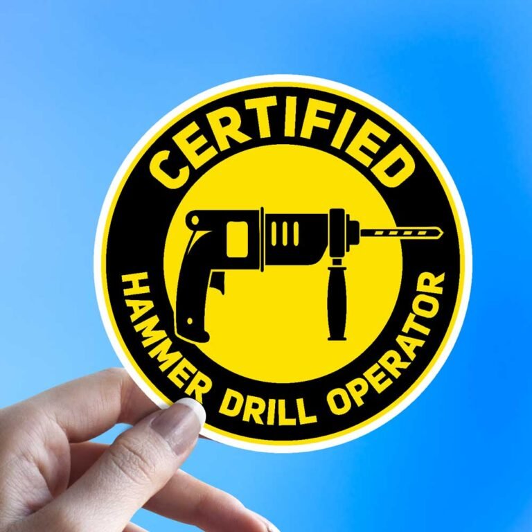 Read more about the article Certified Hammer Drill Operator Sticker