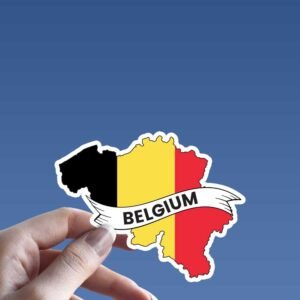 Read more about the article Belgium Flag Map Sticker