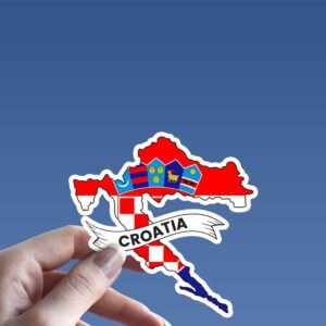 Read more about the article Croatia Flag Map Sticker