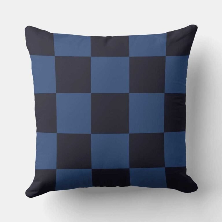 Read more about the article Croatian checkerboard pattern blue pillow