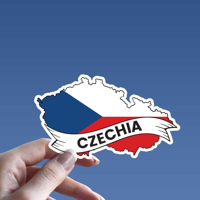 Read more about the article Czech Republic Flag Map Sticker