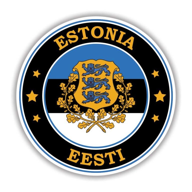 Read more about the article Estonia Flag Round Circle Emblem Sticker