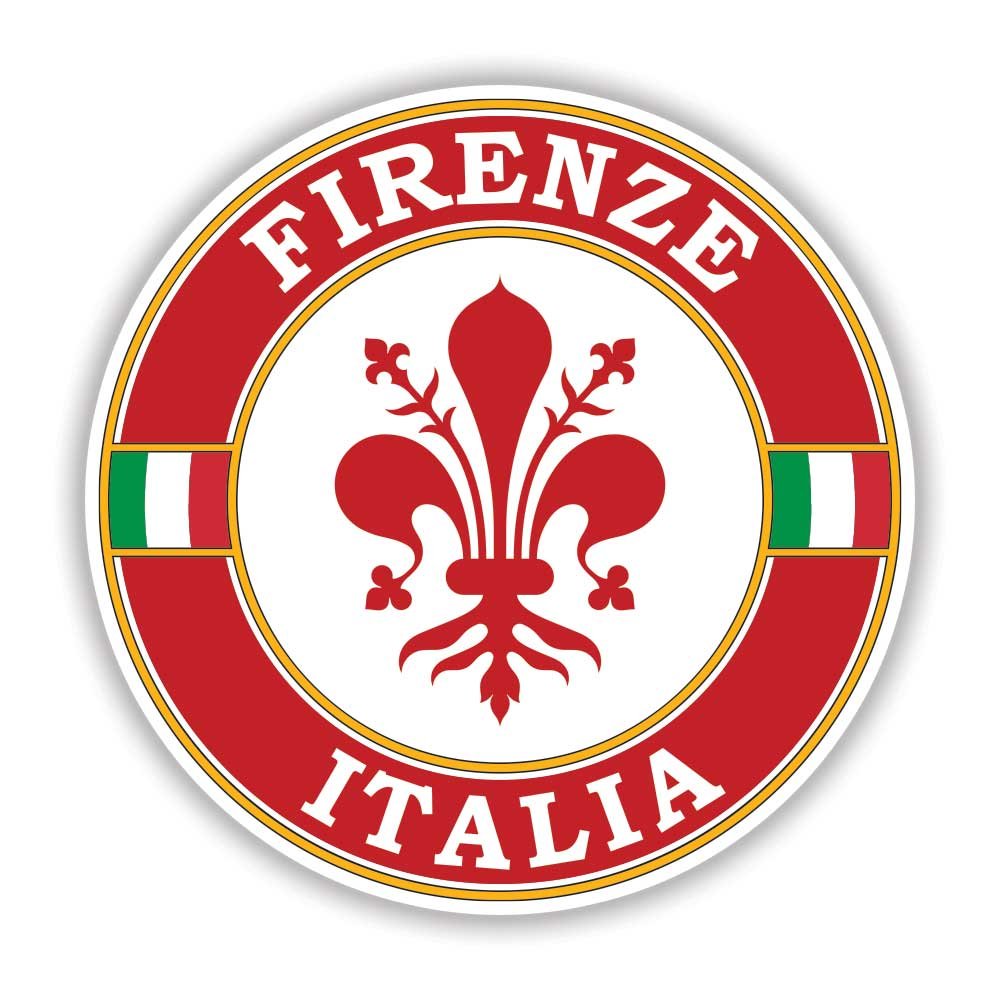 Florence Italy Circle Emblem Sticker