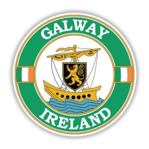 Read more about the article Galway Ireland Circle Emblem Sticker