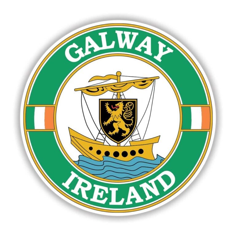 Read more about the article Galway Ireland Circle Emblem Sticker