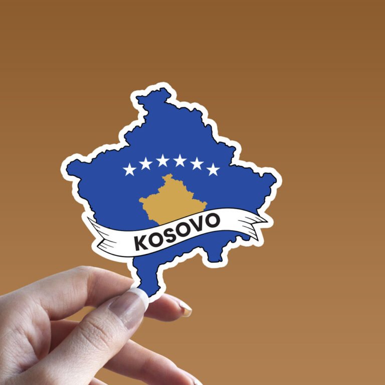 Read more about the article Kosovo Flag Map Sticker