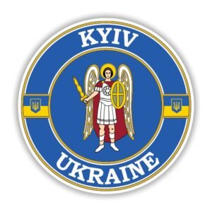 Read more about the article Kyiv Ukraine Circle Emblem Sticker