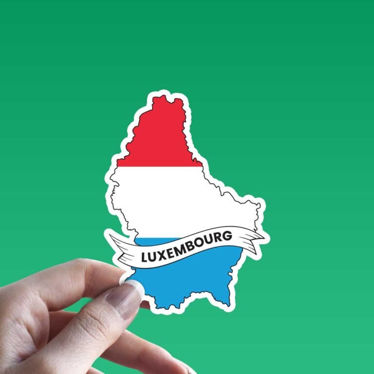 Read more about the article Luxembourg Flag Map Sticker