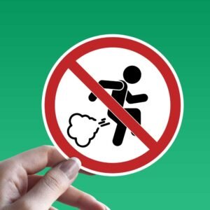 Read more about the article No Farting Prohibition Sign Sticker