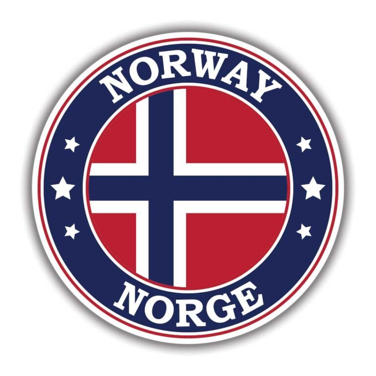 Read more about the article Norway Flag Round Circle Emblem Sticker