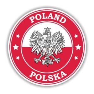 Read more about the article Poland Flag Round Circle Emblem Sticker