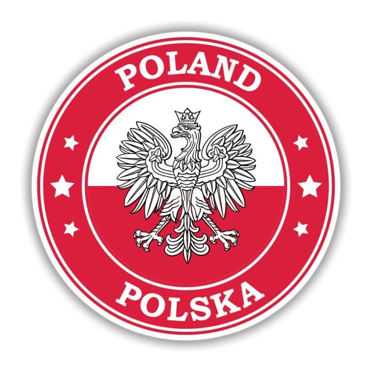 Read more about the article Poland Flag Round Circle Emblem Sticker