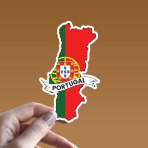 Read more about the article Portugal Flag Map Sticker