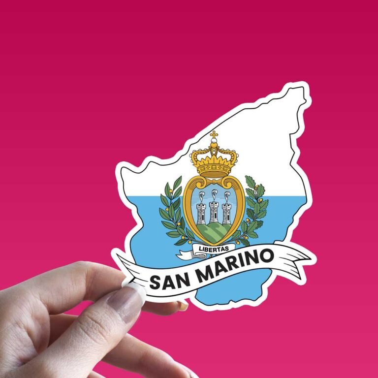 Read more about the article San Marino Flag Map Sticker