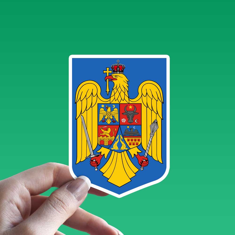 Romania Coat of Arms Sticker