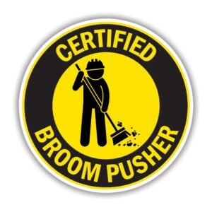 Read more about the article Certified Broom Pusher Sticker