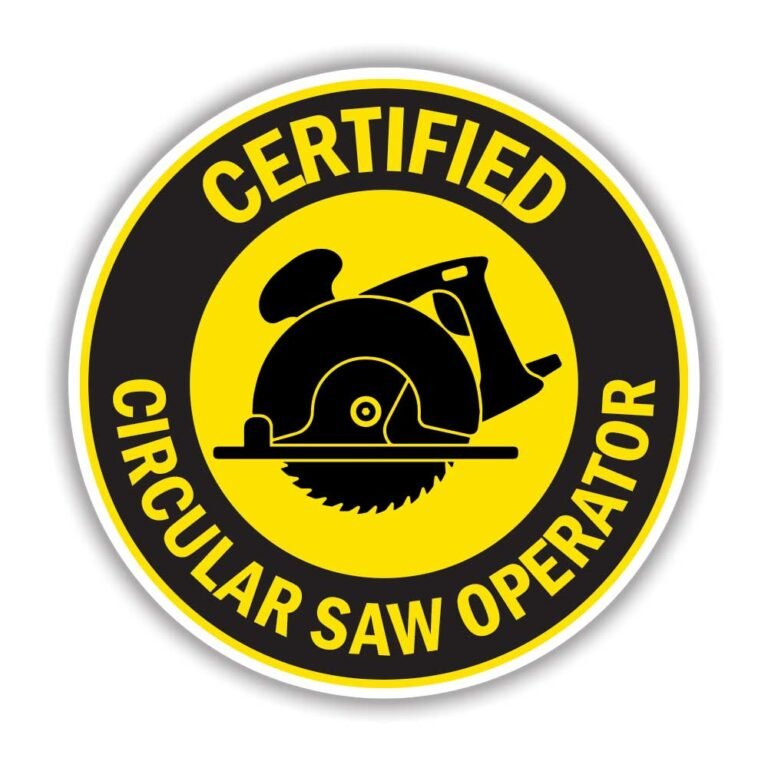 Read more about the article Certified Circular Saw Operator Sticker