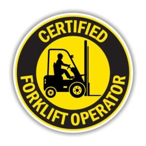 Read more about the article Certified Forklift Operator Sticker