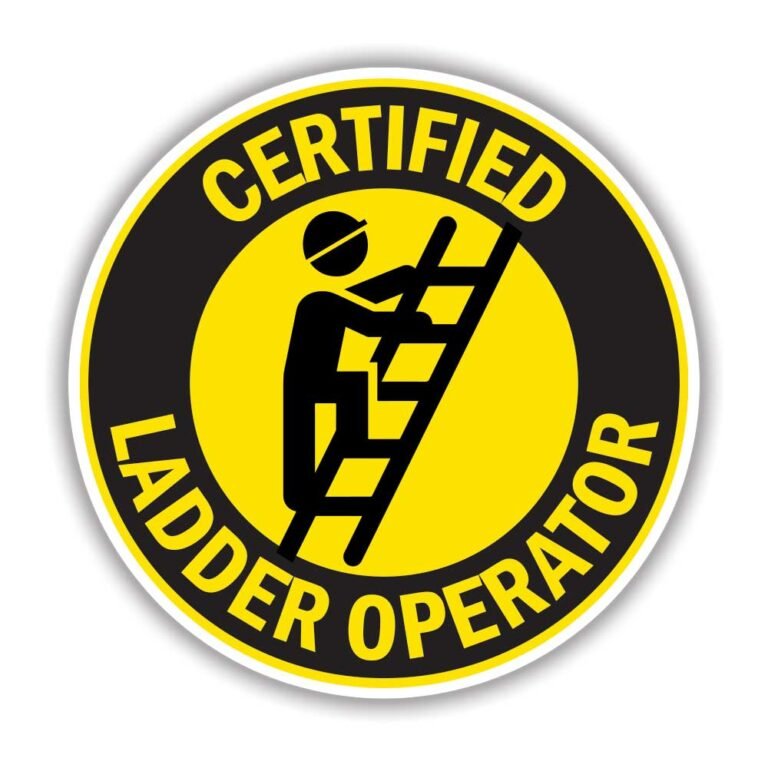 Read more about the article Certified Ladder Operator Sticker