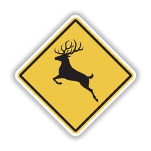 Read more about the article Deer Crossing Warning sign