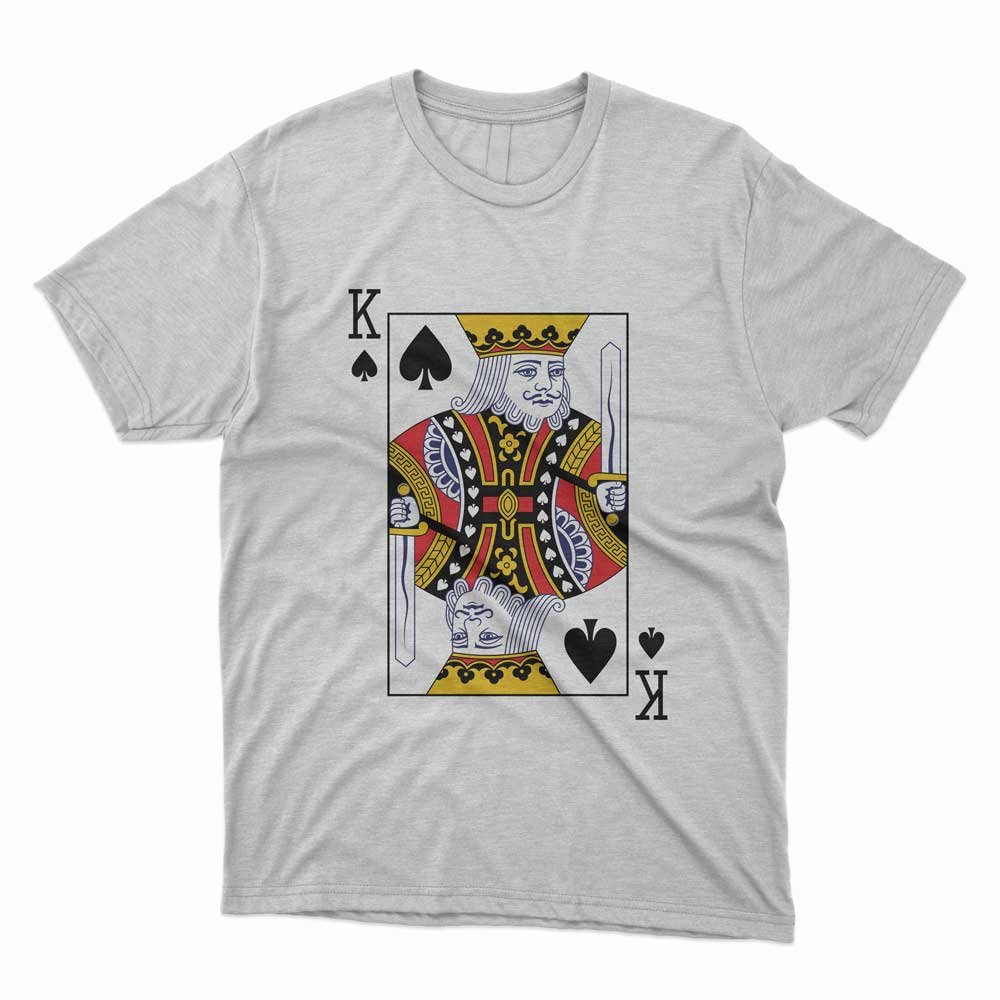 King of Spades Poker Casino Playing Card T-Shirt