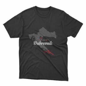 Read more about the article Love Dubrovnik Map of Croatia T-shirt | Volim Dubrovnik Majica