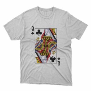 Read more about the article Queen of Clubs Poker Playing Card Casino T-Shirt