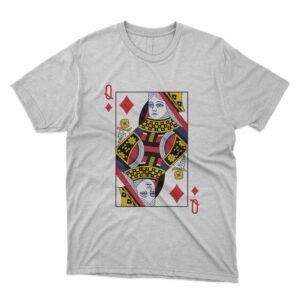 Read more about the article Queen of Diamonds Poker Casino Playing Card T-Shirt