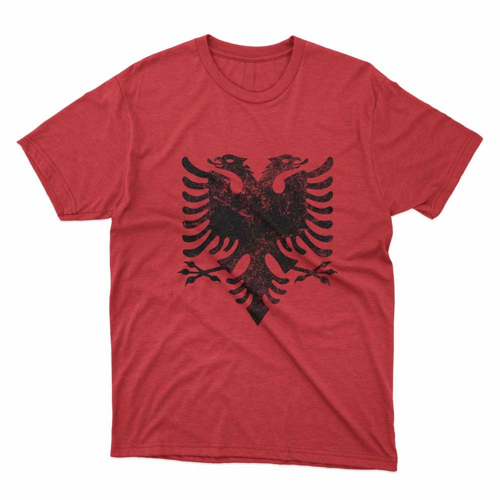 Vintage Distressed Albanian Eagle Coat of Arms T-Shirt