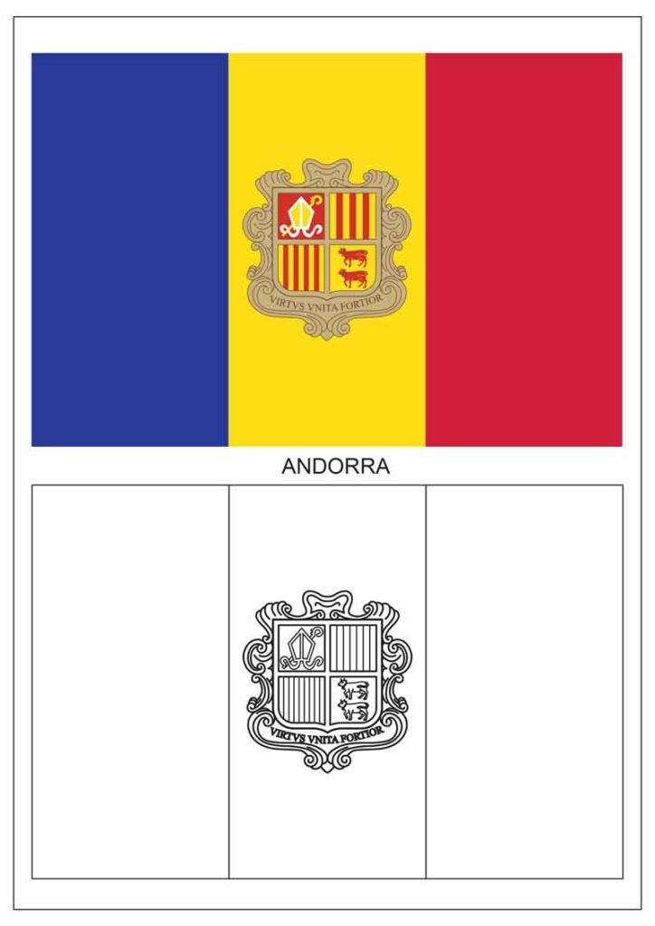 Andorra Free Pdf Coloring page