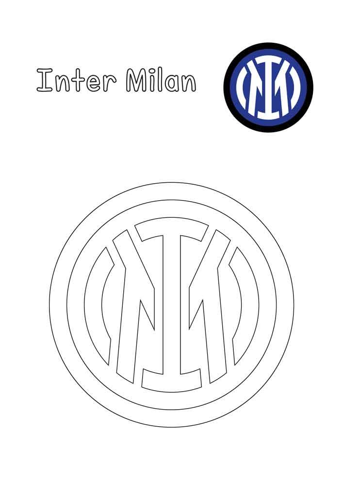 inter milan coloring page