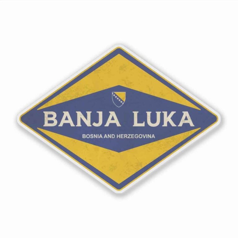 Read more about the article Banja Luka Bosnia and Herzegovina Vintage Sticker