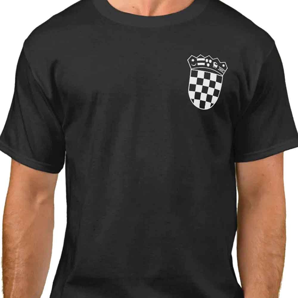 Minimalist white Croatian coat of arms pocket design