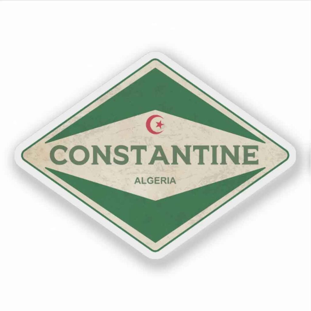 Constantine Algeria Vintage Sticker