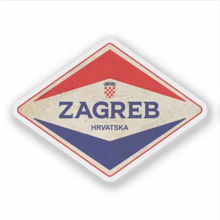 Read more about the article Zagreb Croatia Vintage Sticker